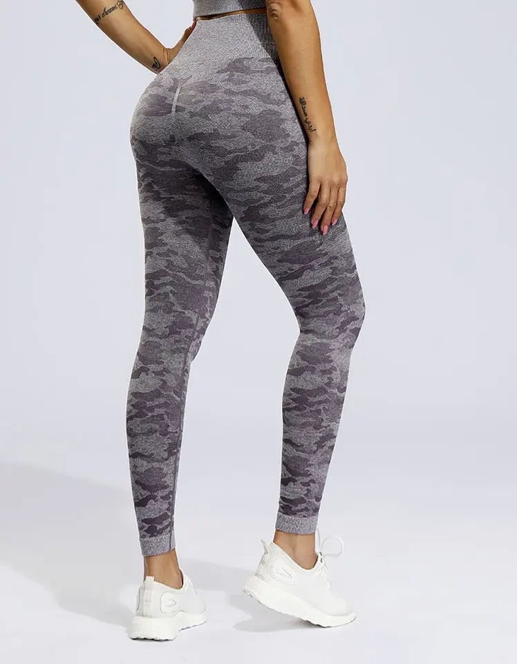 Camouflage Color High Waist Cover Flab Shaping Leg Breathable Materials Comfortable Wear Seamless Yoga Pants,Shuliqi Apparel - Men's Clothing Wholesale Manufacturer,Camouflage Color High Waist Cover Flab Shaping Leg Breathable Materials Comfortable Wear Seamless Yoga Pants