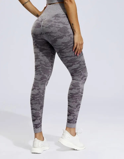 Camouflage Color High Waist Cover Flab Shaping Leg Breathable Materials Comfortable Wear Seamless Yoga Pants,Shuliqi Apparel - Men's Clothing Wholesale Manufacturer,Camouflage Color High Waist Cover Flab Shaping Leg Breathable Materials Comfortable Wear Seamless Yoga Pants