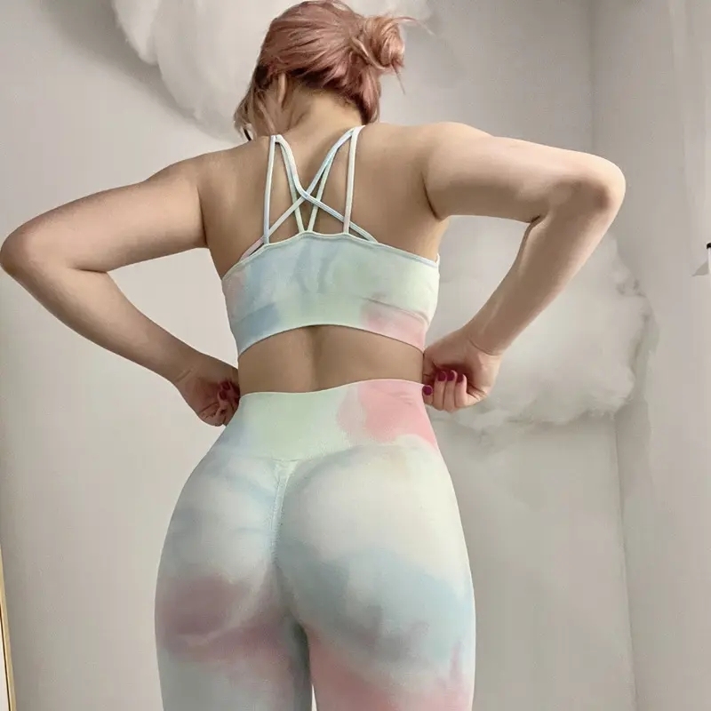 Custom Logo Sexy Leopard Tie Dye Sports Wear Fitness Gym Yoga Set Women Workout Clothing,Shuliqi Apparel - Men's Clothing Wholesale Manufacturer,Custom Logo Sexy Leopard Tie Dye Sports Wear Fitness Gym Yoga Set Women Workout Clothing