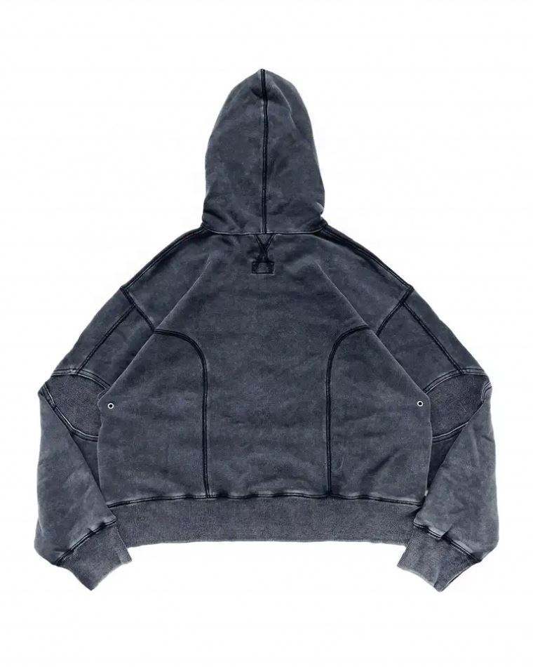Custom Logo Oversized Vintage Washed Elbow Paneled Multi Functional Pockets Snap Buttons Mens Hoodies,Shuliqi Apparel - Men's Clothing Wholesale Manufacturer,Custom Logo Oversized Vintage Washed Elbow Paneled Multi Functional Pockets Snap Buttons Mens Hoodies