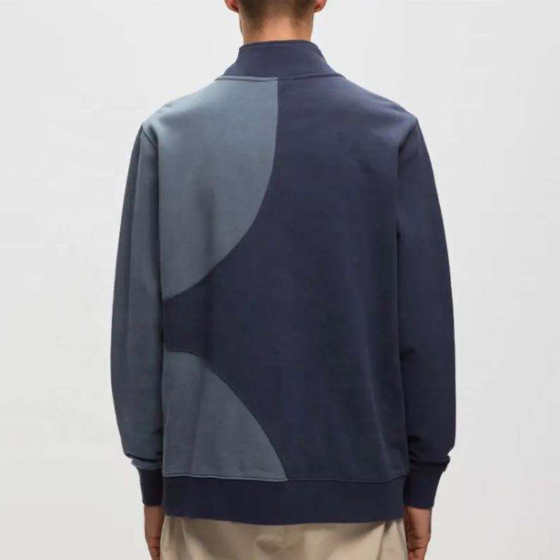 Baggy Quarter Zip Custom Half Patchwork Color Block High Neck Cotton Side Pocket Casual Sweatshirts,Shuliqi Apparel - Men's Clothing Wholesale Manufacturer,Baggy Quarter Zip Custom Half Patchwork Color Block High Neck Cotton Side Pocket Casual Sweatshirts