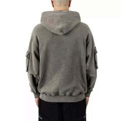 Custom Logo Cotton Heavyweights Mens Cargo Track 3D Pockets Vintage Stone Washed Full Zip Up Hoodies,Shuliqi Apparel - Men's Clothing Wholesale Manufacturer,Custom Logo Cotton Heavyweights Mens Cargo Track 3D Pockets Vintage Stone Washed Full Zip Up Hoodies