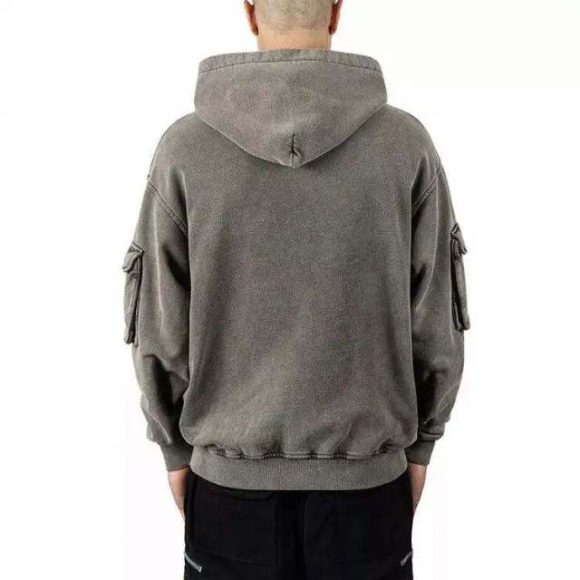 Custom Logo Cotton Heavyweights Mens Cargo Track 3D Pockets Vintage Stone Washed Full Zip Up Hoodies,Shuliqi Apparel - Men's Clothing Wholesale Manufacturer,Custom Logo Cotton Heavyweights Mens Cargo Track 3D Pockets Vintage Stone Washed Full Zip Up Hoodies