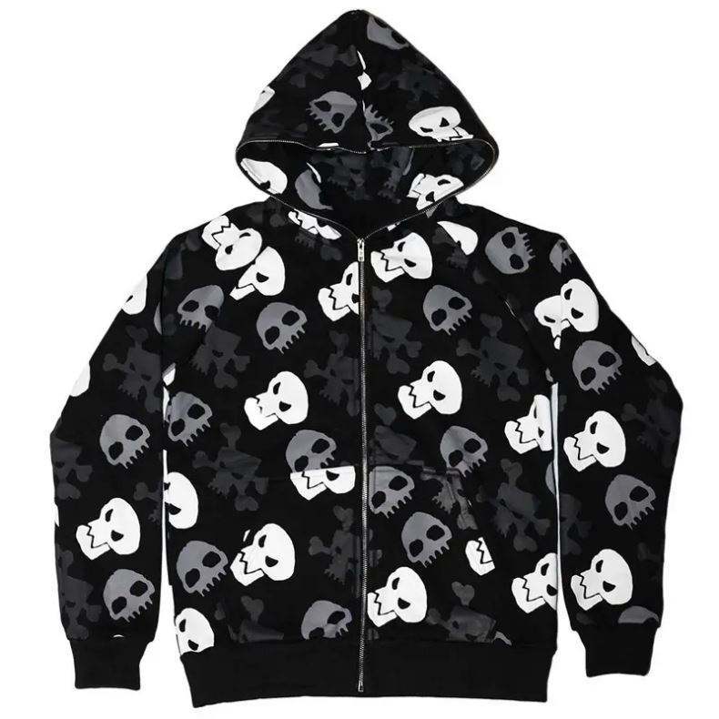 Allover Printing Heavyweight Customs Full Zip Up Puff Print Acid Wash Hoodies,Shuliqi Apparel - Men's Clothing Wholesale Manufacturer,Allover Printing Heavyweight Customs Full Zip Up Puff Print Acid Wash Hoodies