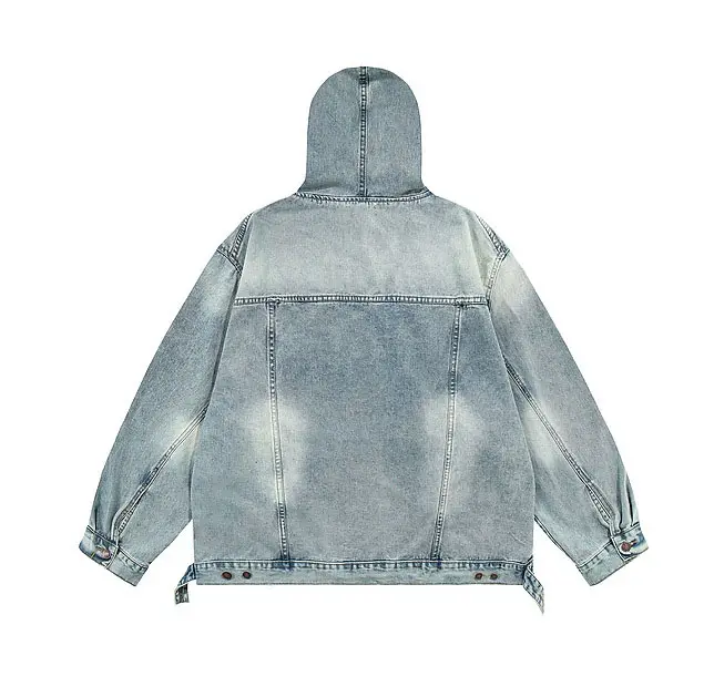 Denim Pullover Unisex French Terry 100% Cotton Oversized Acid Wash Custom Hoodies,Shuliqi Apparel - Men's Clothing Wholesale Manufacturer,Denim Pullover Unisex French Terry 100% Cotton Oversized Acid Wash Custom Hoodies