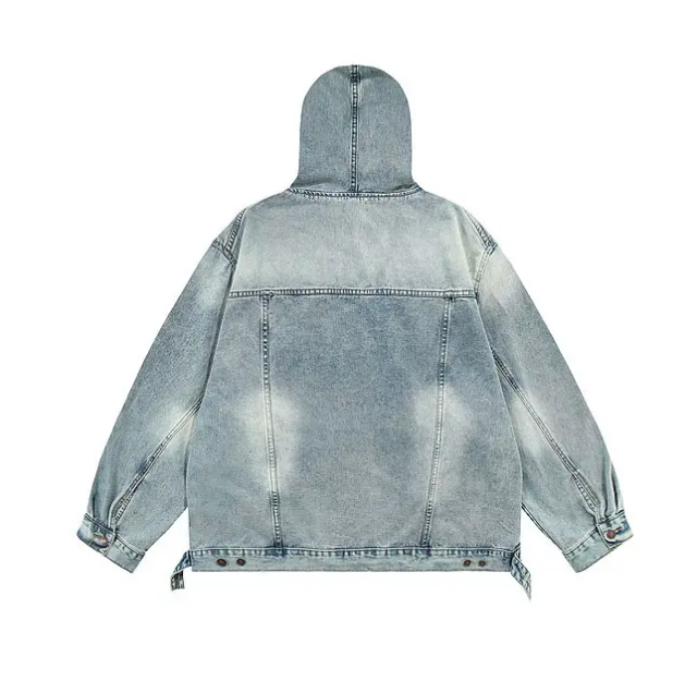 Denim Pullover Unisex French Terry 100% Cotton Oversized Acid Wash Custom Hoodies,Shuliqi Apparel - Men's Clothing Wholesale Manufacturer,Denim Pullover Unisex French Terry 100% Cotton Oversized Acid Wash Custom Hoodies