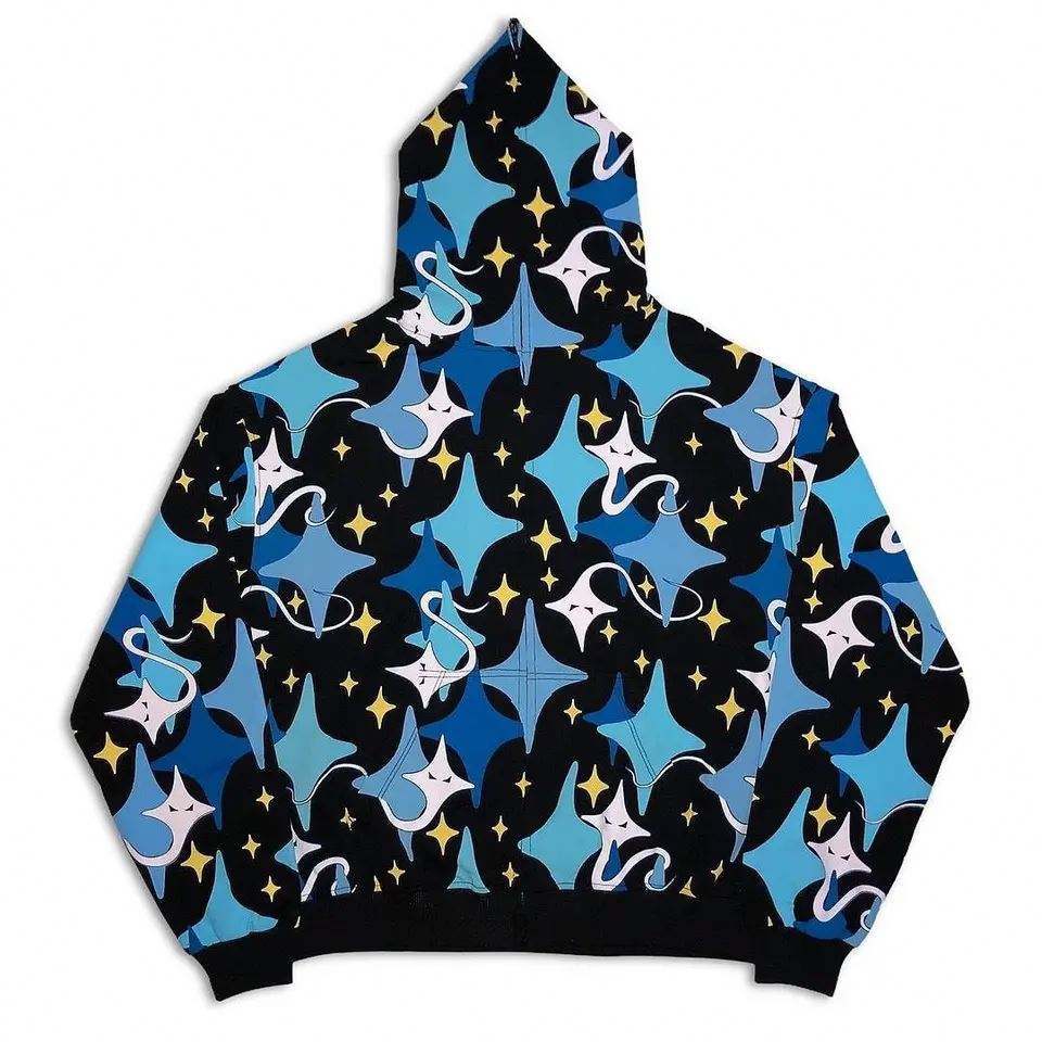 Allover Printing Heavyweight Customs Full Zip Up Puff Print Acid Wash Hoodies,Shuliqi Apparel - Men's Clothing Wholesale Manufacturer,Allover Printing Heavyweight Customs Full Zip Up Puff Print Acid Wash Hoodies