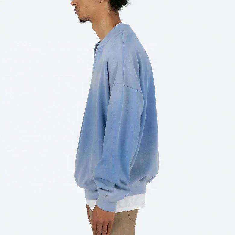 Custom Logo Cotton Oversized Men's Tie Dye V Neck Sweatshirts Crewneck Dropped Shoulder Unisex,Shuliqi Apparel - Men's Clothing Wholesale Manufacturer,Custom Logo Cotton Oversized Men's Tie Dye V Neck Sweatshirts Crewneck Dropped Shoulder Unisex