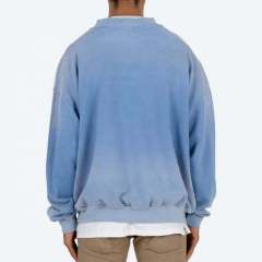 Custom Logo Cotton Oversized Men's Tie Dye V Neck Sweatshirts Crewneck Dropped Shoulder Unisex,Shuliqi Apparel - Men's Clothing Wholesale Manufacturer,Custom Logo Cotton Oversized Men's Tie Dye V Neck Sweatshirts Crewneck Dropped Shoulder Unisex