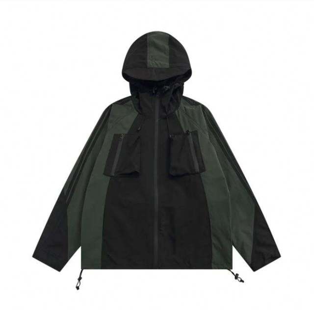 Custom Design Graphic Print Embroidery Logo Unisex Nylontwo-Tone Zipper Arm Striped Windbreaker Street Style,Shuliqi Apparel - Men's Clothing Wholesale Manufacturer,Custom Design Graphic Print Embroidery Logo Unisex Nylontwo-Tone Zipper Arm Striped Windbreaker Street Style