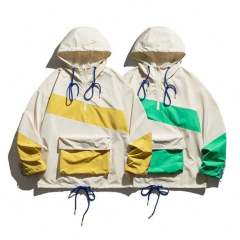 New Custom Retro Stitching Casual Loose Outdoor Hooded Popular Coat Jackets For Men,Shuliqi Apparel - Men's Clothing Wholesale Manufacturer,