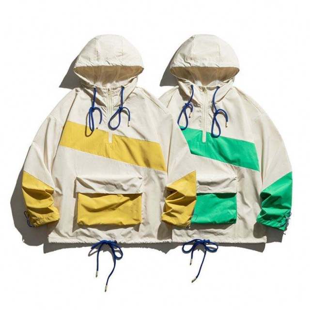 New Custom Retro Stitching Casual Loose Outdoor Hooded Popular Coat Jackets For Men,Shuliqi Apparel - Men's Clothing Wholesale Manufacturer,