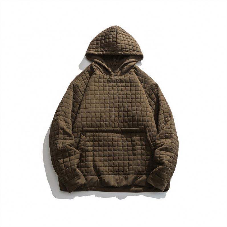 Custom Plaid Casual Hooded Pullover Cotton-Padded Plus Sizes Coat Jacket,Shuliqi Apparel - Men's Clothing Wholesale Manufacturer,Custom Plaid Casual Hooded Pullover Cotton-Padded Plus Sizes Coat Jacket