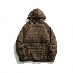 Custom Plaid Casual Hooded Pullover Cotton-Padded Plus Sizes Coat Jacket,Shuliqi Apparel - Men's Clothing Wholesale Manufacturer,Custom Plaid Casual Hooded Pullover Cotton-Padded Plus Sizes Coat Jacket
