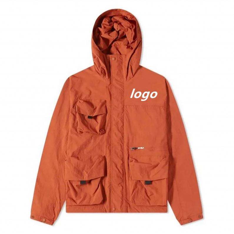 Custom Logo Oversized Nylon Polyester Waterproof 4 Cargo Flap Pockets Zip Up Windbreaker Jackets For Men,Shuliqi Apparel - Men's Clothing Wholesale Manufacturer,Custom Logo Oversized Nylon Polyester Waterproof 4 Cargo Flap Pockets Zip Up Windbreaker Jackets For Men