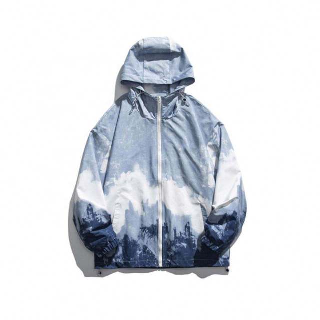 Custom Men's Autumn Tie Dye Printed Long Sleeve Hoodie Jacket,Shuliqi Apparel - Men's Clothing Wholesale Manufacturer,Custom Men's Autumn Tie Dye Printed Long Sleeve Hoodie Jacket
