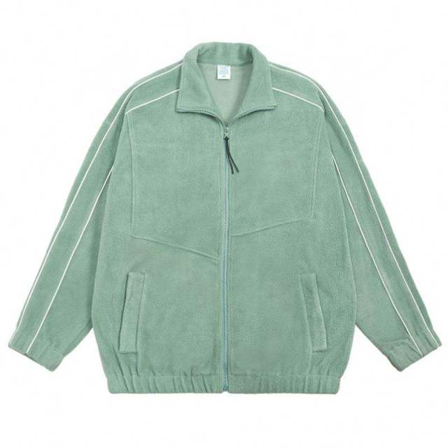 Custom Street Polar Fleece Reflective Edge Men's And Women's Loose Casual Thicken Zipper Jacket,Shuliqi Apparel - Men's Clothing Wholesale Manufacturer,Custom Street Polar Fleece Reflective Edge Men's And Women's Loose Casual Thicken Zipper Jacket