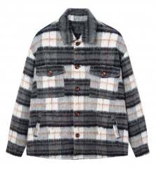 Customized Anti Wool Plaid Applique Men's Coat Casual Loose Plus Size Jacket,Shuliqi Apparel - Men's Clothing Wholesale Manufacturer,Customized Anti Wool Plaid Applique Men's Coat Casual Loose Plus Size Jacket