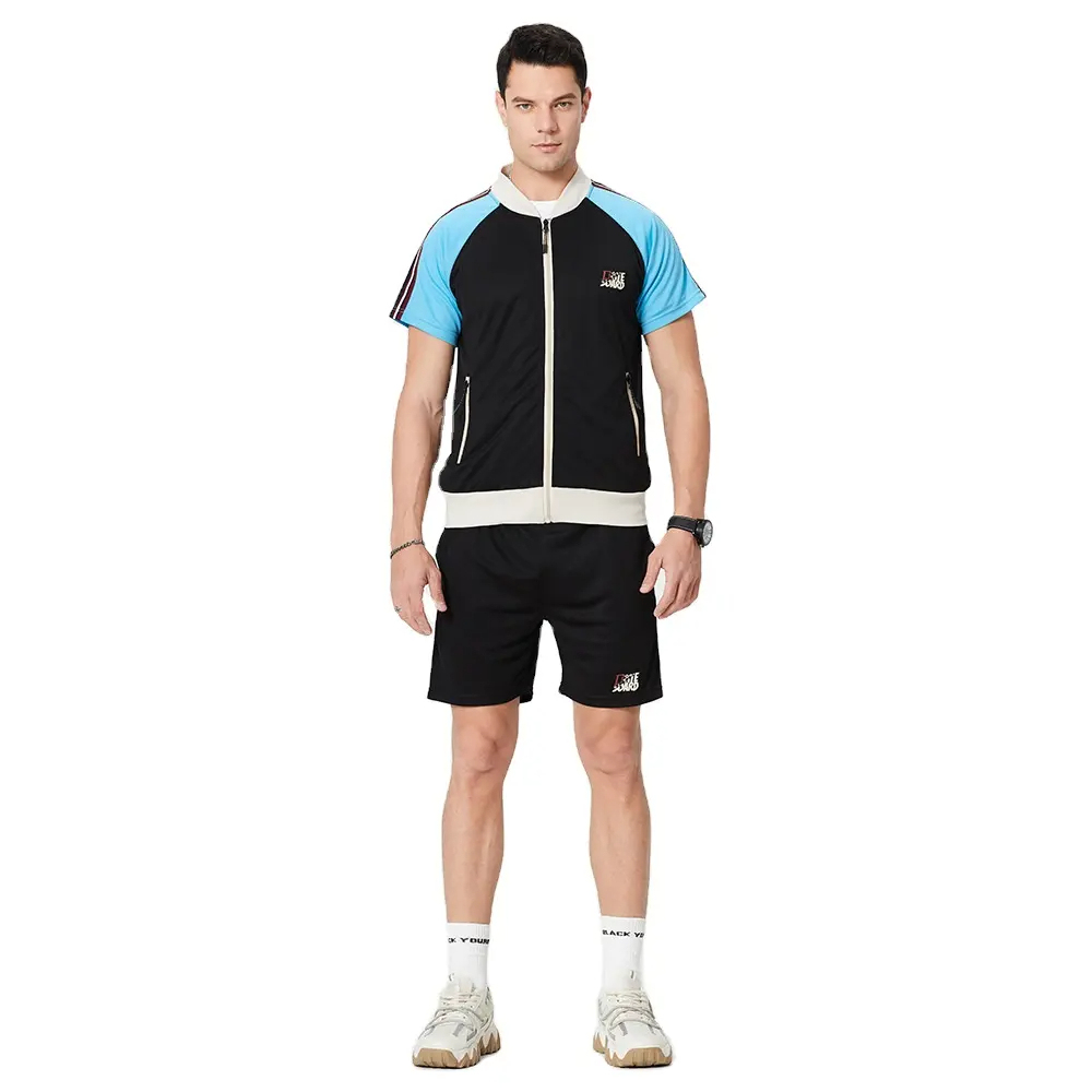 OEM Custom logo wind breaker sets Windproof men custom Polyester Track Suit Zipper Hoodie And Shorts two piece set Tracksuit,Shuliqi Apparel - Men's Clothing Wholesale Manufacturer,OEM Custom logo wind breaker sets Windproof men custom Polyester Track Suit Zipper Hoodie And Shorts two piece set Tracksuit