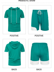 OEM Custom logo Streetwear two piece workout T-shirt joggers shorts unisex tracksuit hoodie short set men,Shuliqi Apparel - Men's Clothing Wholesale Manufacturer,OEM Custom logo Streetwear two piece workout T-shirt joggers shorts unisex tracksuit hoodie short set men | Wholesale Men's Apparel | OEM | Shuliqi