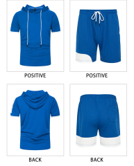 OEM Custom logo Streetwear two piece workout T-shirt joggers shorts unisex tracksuit hoodie short set men,Shuliqi Apparel - Men's Clothing Wholesale Manufacturer,OEM Custom logo Streetwear two piece workout T-shirt joggers shorts unisex tracksuit hoodie short set men | Wholesale Men's Apparel | OEM | Shuliqi