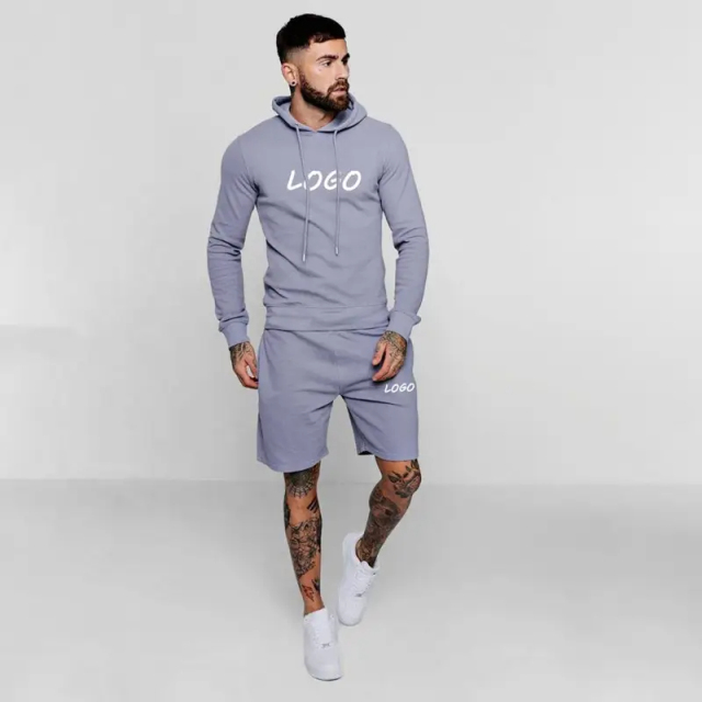 Custom clothing sports training tracksuits short pants hoodies for men french terry sweatsuit,Shuliqi Apparel - Men's Clothing Wholesale Manufacturer,Custom clothing sports training tracksuits short pants hoodies for men french terry sweatsuit