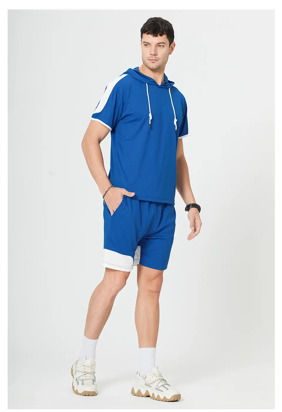 OEM Custom logo Streetwear two piece workout T-shirt joggers shorts unisex tracksuit hoodie short set men,Shuliqi Apparel - Men's Clothing Wholesale Manufacturer,OEM Custom logo Streetwear two piece workout T-shirt joggers shorts unisex tracksuit hoodie short set men | Wholesale Men's Apparel | OEM | Shuliqi