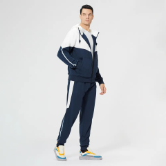 Custom High Quality Soft Pockets Full Zipper Hoodies Sweatshirts And Color Block Joggers Pants For Men,Shuliqi Apparel - Men's Clothing Wholesale Manufacturer,Custom High Quality Soft Pockets Full Zipper Hoodies Sweatshirts And Color Block Joggers Pants For Men