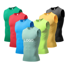 Custom Logo Men's Gym Tank Tops Running Vest High Stretchy Compression Basketball Training Tight Quick Dry Athletics Base Layer,Shuliqi Apparel - Men's Clothing Wholesale Manufacturer,Custom Logo Men's Gym Tank Tops Running Vest High Stretchy Compression Basketball Training Tight Quick Dry Athletics Base Layer