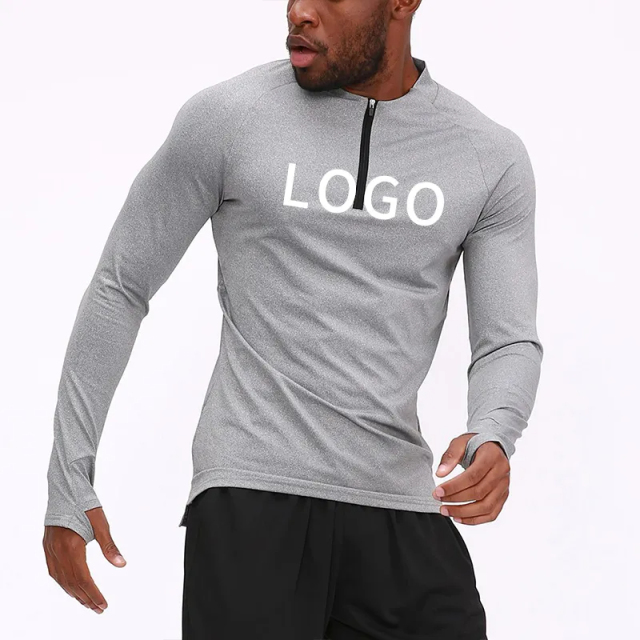 OEM Custom Bodybuilding Training Top Workout Custom Men Zip Compression Long Sleeves Sports Gym T Shirts For Men,Shuliqi Apparel - Men's Clothing Wholesale Manufacturer,OEM Custom Bodybuilding Training Top Workout Custom Men Zip Compression Long Sleeves Sports Gym T Shirts For Men