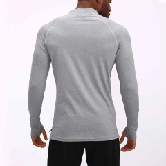 OEM Custom Bodybuilding Training Top Workout Custom Men Zip Compression Long Sleeves Sports Gym T Shirts For Men,Shuliqi Apparel - Men's Clothing Wholesale Manufacturer,OEM Custom Bodybuilding Training Top Workout Custom Men Zip Compression Long Sleeves Sports Gym T Shirts For Men