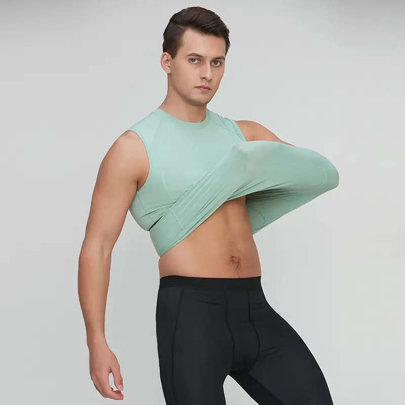 Custom Logo Men's Gym Tank Tops Running Vest High Stretchy Compression Basketball Training Tight Quick Dry Athletics Base Layer,Shuliqi Apparel - Men's Clothing Wholesale Manufacturer,Custom Logo Men's Gym Tank Tops Running Vest High Stretchy Compression Basketball Training Tight Quick Dry Athletics Base Layer