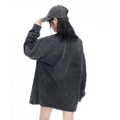 Custom Streetwear 230 Grams 100% Cotton Long Sleeve Drop Shoulder T-Shirts Men Acid Wash Blank T Shirt,Shuliqi Apparel - Men's Clothing Wholesale Manufacturer,Custom Streetwear 230 Grams 100% Cotton Long Sleeve Drop Shoulder T-Shirts Men Acid Wash Blank T Shirt
