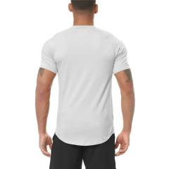 OEM Custom Logo Muscle Fit White Short Sleeve Running Sports Fitness Gym Men Gym T Shirt,Shuliqi Apparel - Men's Clothing Wholesale Manufacturer,OEM Custom Logo Muscle Fit White Short Sleeve Running Sports Fitness Gym Men Gym T Shirt