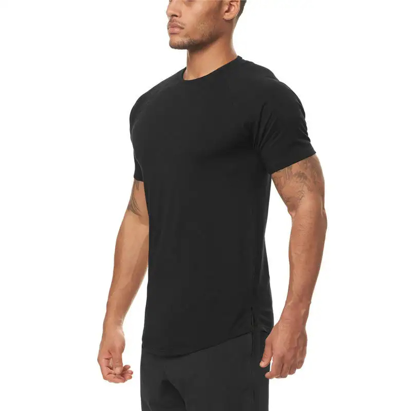 OEM Custom Logo Muscle Fit White Short Sleeve Running Sports Fitness Gym Men Gym T Shirt,Shuliqi Apparel - Men's Clothing Wholesale Manufacturer,OEM Custom Logo Muscle Fit White Short Sleeve Running Sports Fitness Gym Men Gym T Shirt