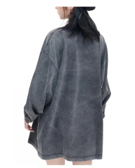 Custom Streetwear 230 Grams 100% Cotton Long Sleeve Drop Shoulder T-Shirts Men Acid Wash Blank T Shirt,Shuliqi Apparel - Men's Clothing Wholesale Manufacturer,Custom Streetwear 230 Grams 100% Cotton Long Sleeve Drop Shoulder T-Shirts Men Acid Wash Blank T Shirt