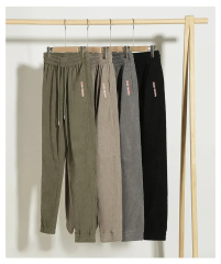 New Arrivals Hot Sales Custom Embroidered Solid Color Drawstring 290g Corduroy Pants Men's Pants,Shuliqi Apparel - Men's Clothing Wholesale Manufacturer,New Arrivals Hot Sales Custom Embroidered Solid Color Drawstring 290g Corduroy Pants Men's Pants | Wholesale Men's Apparel | OEM | Shuliqi