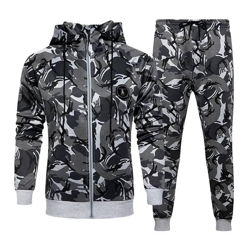 Clothing Manufacturer Custom High Quality Zip Up Camo Hoodies Set Tracksuit Jogging Suits,Shuliqi Apparel - Men's Clothing Wholesale Manufacturer,Clothing Manufacturer Custom High Quality Zip Up Camo Hoodies Set Tracksuit Jogging Suits