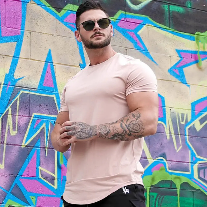 Wholesales Custom 95% Cotton+5% Spandex Elastic Long Hem Dry Fit T Shirt Casual Plus Size T Shirts,Shuliqi Apparel - Men's Clothing Wholesale Manufacturer,Wholesales Custom 95% Cotton+5% Spandex Elastic Long Hem Dry Fit T Shirt Casual Plus Size T Shirts