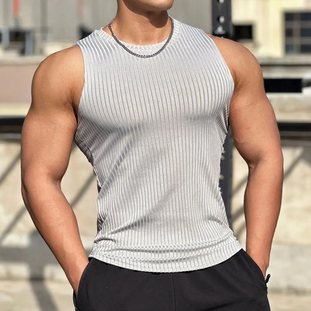 Tank Top Manufacturer Custom Solid Color Quick Dry Elastic Ribbed Tank Top Plus Size Men's Vests,Shuliqi Apparel - Men's Clothing Wholesale Manufacturer,Tank Top Manufacturer Custom Solid Color Quick Dry Elastic Ribbed Tank Top Plus Size Men's Vests