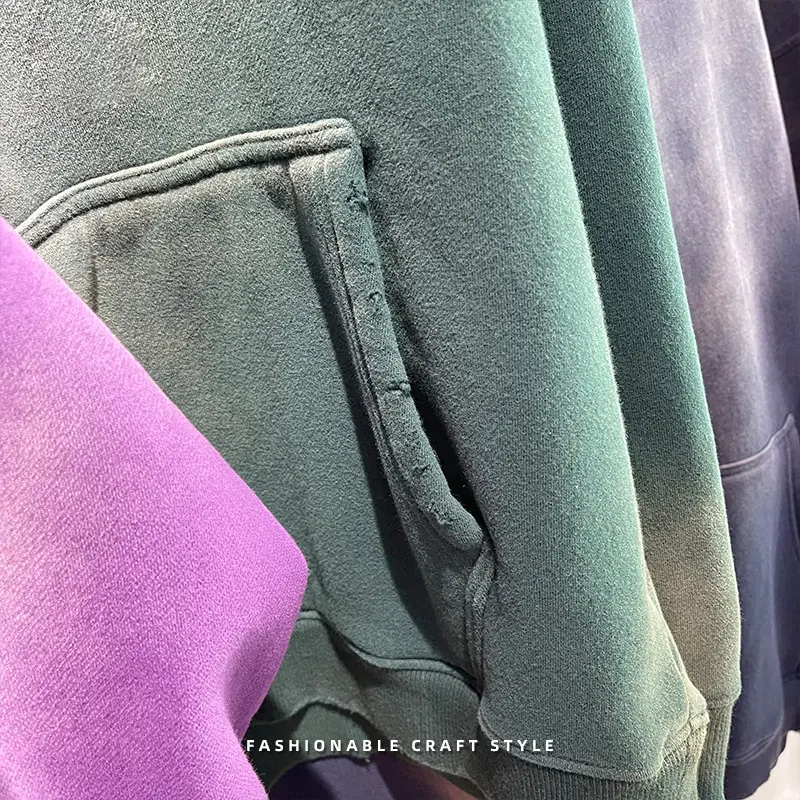 Hoodies Manufacturer Custom 380g 100% Cotton Fleece Distressed Hoodies Washed Men's Hoodies,Shuliqi Apparel - Men's Clothing Wholesale Manufacturer,Hoodies Manufacturer Custom 380g 100% Cotton Fleece Distressed Hoodies Washed Men's Hoodies