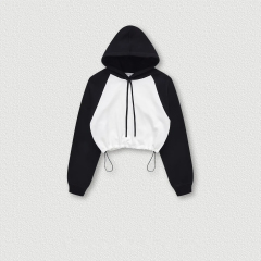 Hoodies Manufacturer Custom Color Block Raglan Sleeve Crop Top Hoodies Women's Hoodies,Shuliqi Apparel - Men's Clothing Wholesale Manufacturer,Hoodies Manufacturer Custom Color Block Raglan Sleeve Crop Top Hoodies Women's Hoodies