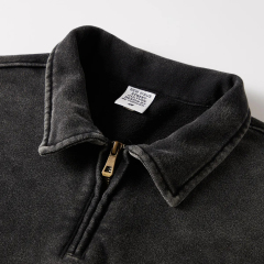New Arrivals Custom Fashion Zip Collar Vintage Washed Hoodies Women's Crop Top Hoodie,Shuliqi Apparel - Men's Clothing Wholesale Manufacturer,New Arrivals Custom Fashion Zip Collar Vintage Washed Hoodies Women's Crop Top Hoodie