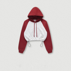Hoodies Manufacturer Custom Color Block Raglan Sleeve Crop Top Hoodies Women's Hoodies,Shuliqi Apparel - Men's Clothing Wholesale Manufacturer,Hoodies Manufacturer Custom Color Block Raglan Sleeve Crop Top Hoodies Women's Hoodies