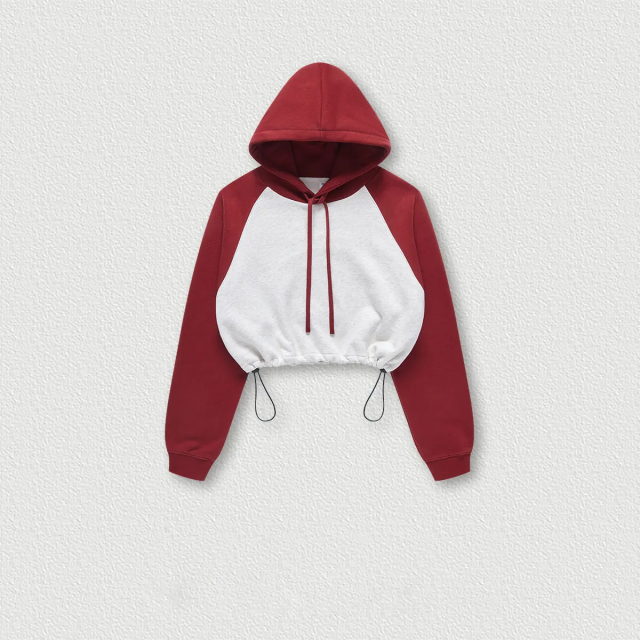 Hoodies Manufacturer Custom Color Block Raglan Sleeve Crop Top Hoodies Women's Hoodies,Shuliqi Apparel - Men's Clothing Wholesale Manufacturer,Hoodies Manufacturer Custom Color Block Raglan Sleeve Crop Top Hoodies Women's Hoodies