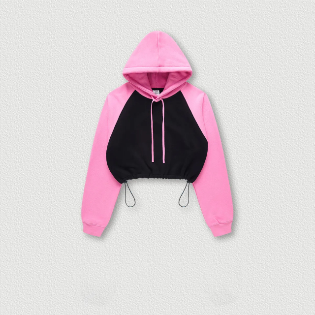 Hoodies Manufacturer Custom Color Block Raglan Sleeve Crop Top Hoodies Women's Hoodies,Shuliqi Apparel - Men's Clothing Wholesale Manufacturer,Hoodies Manufacturer Custom Color Block Raglan Sleeve Crop Top Hoodies Women's Hoodies