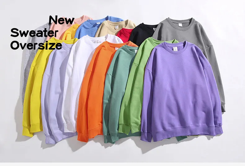 Custom 380g 100% Cotton French Terry Lined Crew Neck Sweatshirts Unisex Oversized Sweatshirt,Shuliqi Apparel - Men's Clothing Wholesale Manufacturer,Custom 380g 100% Cotton French Terry Lined Crew Neck Sweatshirts Unisex Oversized Sweatshirt