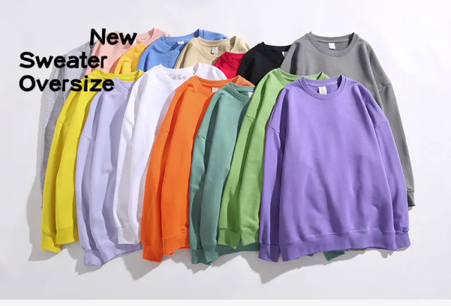Custom 380g 100% Cotton French Terry Lined Crew Neck Sweatshirts Unisex Oversized Sweatshirt,Shuliqi Apparel - Men's Clothing Wholesale Manufacturer,Custom 380g 100% Cotton French Terry Lined Crew Neck Sweatshirts Unisex Oversized Sweatshirt