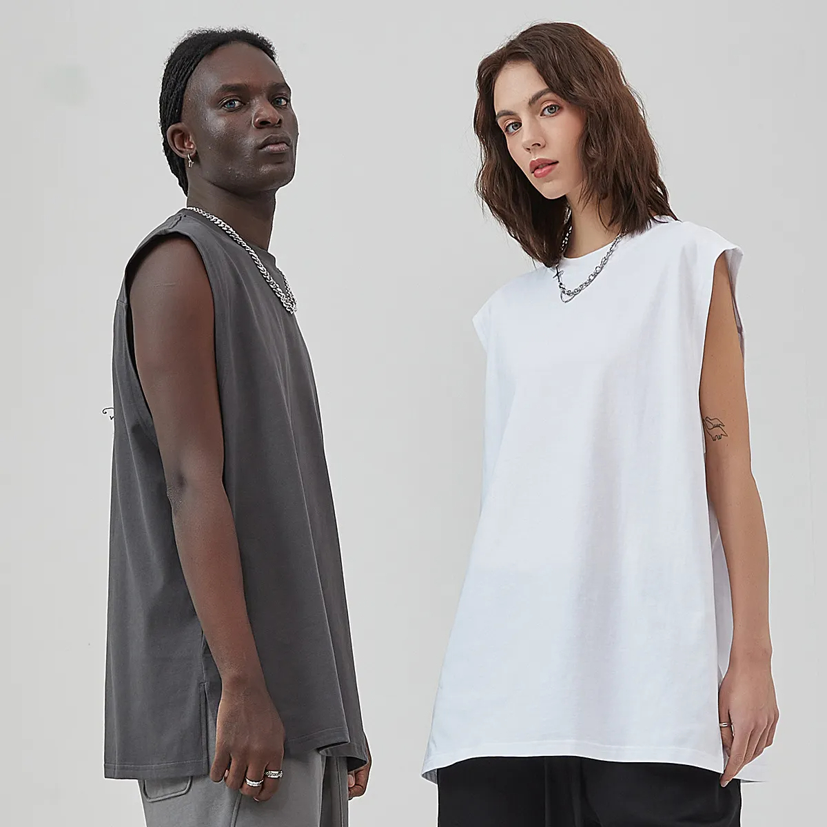 Custom Unisex 250g 100% Cotton Tank Top Plus Size Women's Men's Tank Top,Shuliqi Apparel - Men's Clothing Wholesale Manufacturer,Custom Unisex 250g 100% Cotton Tank Top Plus Size Women's Men's Tank Top