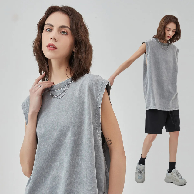 Oversized Unisex Washed Distressed 100% Cotton Tank Tops For Men Custom Tank Tops,Shuliqi Apparel - Men's Clothing Wholesale Manufacturer,Oversized Unisex Washed Distressed 100% Cotton Tank Tops For Men Custom Tank Tops